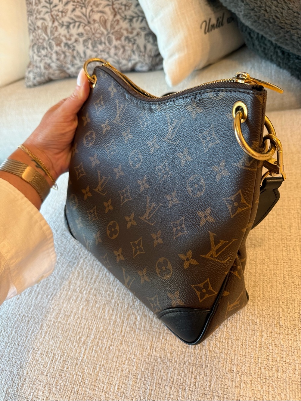 Louis Vuitton Monogram Odeon PM Black leather with Gold Hardware - Picture 4 of 16